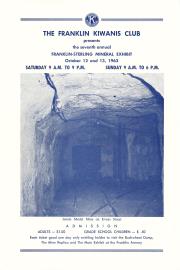 THE FRANKLIN KIWANIS CLUB presents the seventh annual FRANKLIN-STERLING MINERAL EXHIBIT - 1963