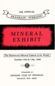 12th Annual Franklin-Sterling Mineral Exhibit - 1968