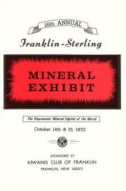 16th Annual Franklin-Sterling Mineral Exhibit - 1972