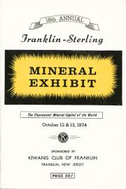 18th Annual Franklin-Sterling Mineral Exhibit - 1974