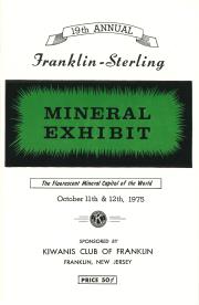 19th Annual Franklin-Sterling Mineral Exhibit - 1975