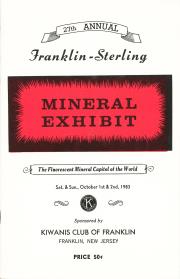 27th Annual Franklin-Sterling Mineral Exhibit - 1983