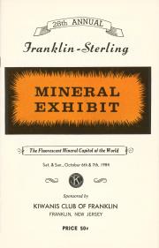 28th Annual Franklin-Sterling Mineral Exhibit - 1984
