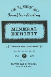 31st Annual Franklin-Sterling Mineral Exhibit - 1987