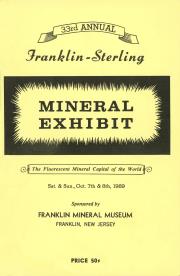 33rd Annual Franklin-Sterling Mineral Exhibit - 1989