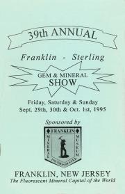 39th Annual Franklin-Sterling Gem and Mineral Show - 1995
