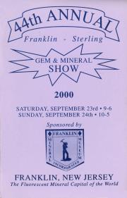 44th Annual Franklin-Sterling Gem and Mineral Show - 2000