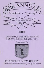 46th Annual Franklin-Sterling Gem and Mineral Show - 2002
