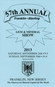 57th Annual Franklin-Sterling Gem and Mineral Show - 2013