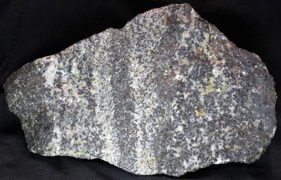 Hardystonite vein, willemite, calcite, and franklinite from Franklin, NJ