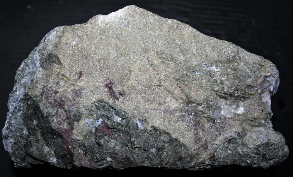 Petedunnite, willemite, microcline, calcite, hematite and quartz from Buckwheat Dump, Franklin, NJ