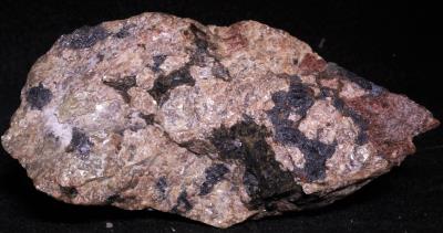 Sphalerite, willemite, franklinite and chrysotile from Sterling Hill Mine, NJ.